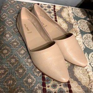 Aldo Pointed Leather Flats